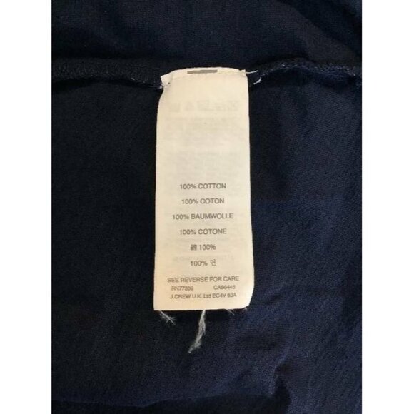 J CREW Top Small 4 6 Black Silver Stripe Pullover Scoop Neck 3/4 Sleeve 1249 - Picture 6 of 7